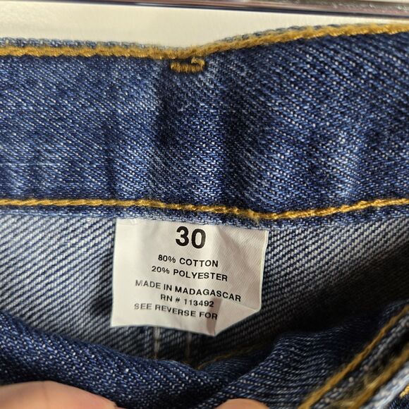 Full Blue Men's Size 30 Medium Wash Denim Jean Shorts - Picture 2 of 4